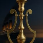 Chandelier Réplique du Titanic – Gravure “WhitHe Star Line »