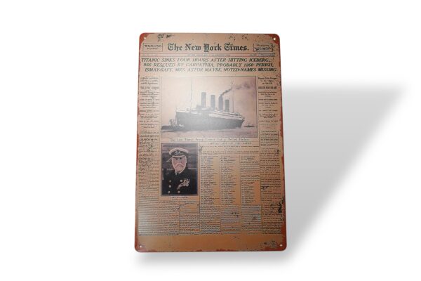 Plaque en métal " The New York Times " – Image 2
