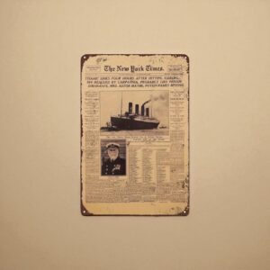 Plaque en métal  » The New York Times « 