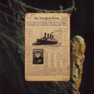 Plaque en métal  » The New York Times « 