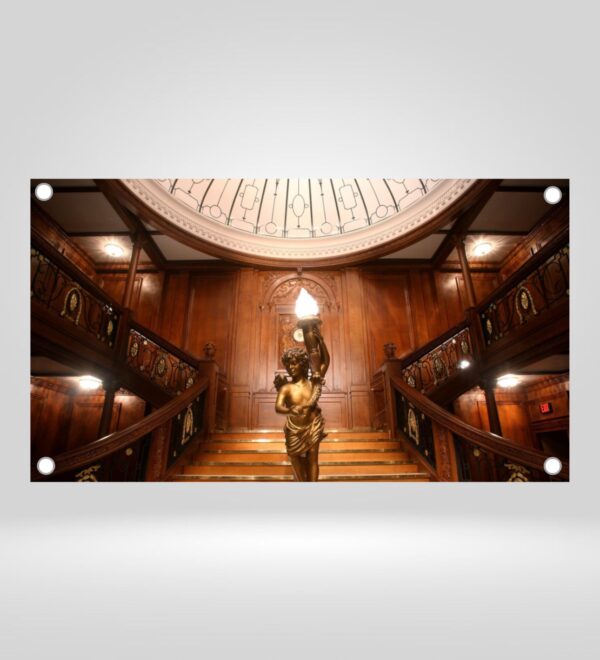 Toile Murale Grand Escalier du Titanic – Format XXL 140x240 cm