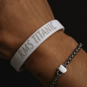 Bracelet Silicone Blanc – « RMS TITANIC »