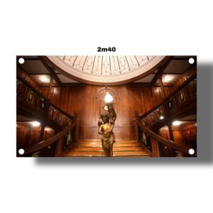 Toile Murale Grand Escalier du Titanic – Format XXL 140×240 cm