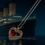 Collier Cœur Élégance "Titanic" - Cristal Rouge Passion