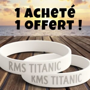 Bracelet Silicone Blanc – « RMS TITANIC »