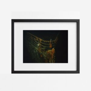 Photographie encadrée de l’épave du Titanic