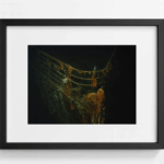 Photographie encadrée de l’épave du Titanic – 42 x 32 cm