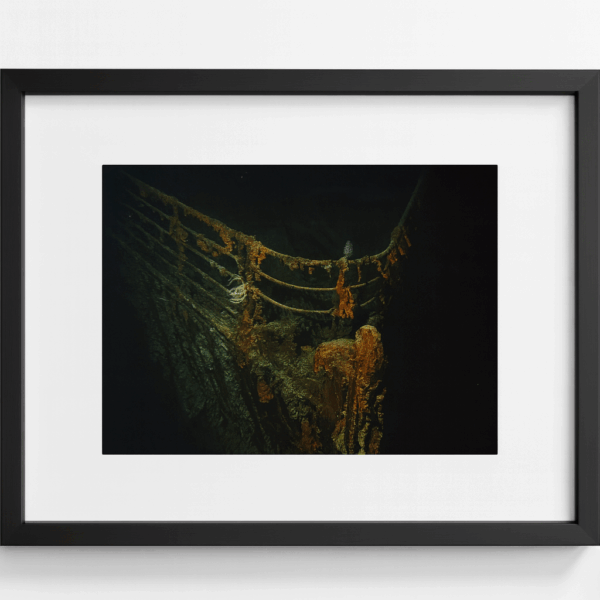 Photographie encadrée de l’épave du Titanic – 42 x 32 cm