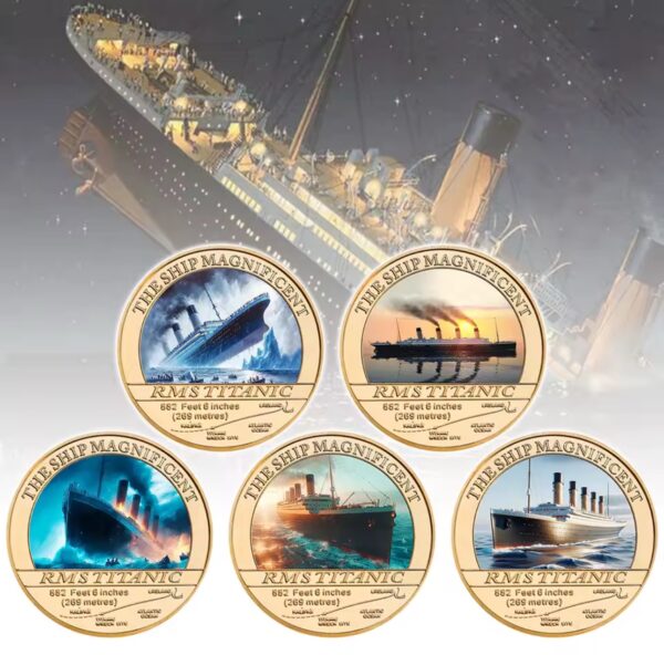 Coffret Collector Titanic – Pièces Commémoratives Plaquées Or 24K – Image 2