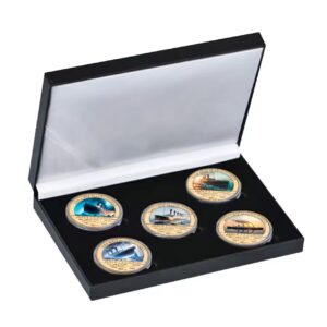 Coffret Collector Titanic – Pièces Commémoratives Plaquées Or 24K
