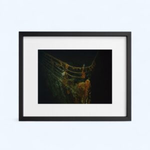 Photographie encadrée de l’épave du Titanic