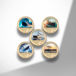 Coffret de 5 Pièces commémoratives – Titanic