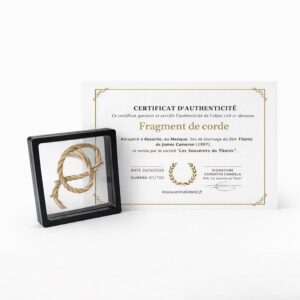 Fragment authentique de corde – Film Titanic (1997)