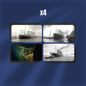 Pack de 4 magnets – Titanic