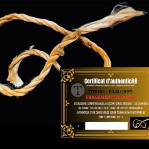 Fragment authentique de corde – Film Titanic (1997)