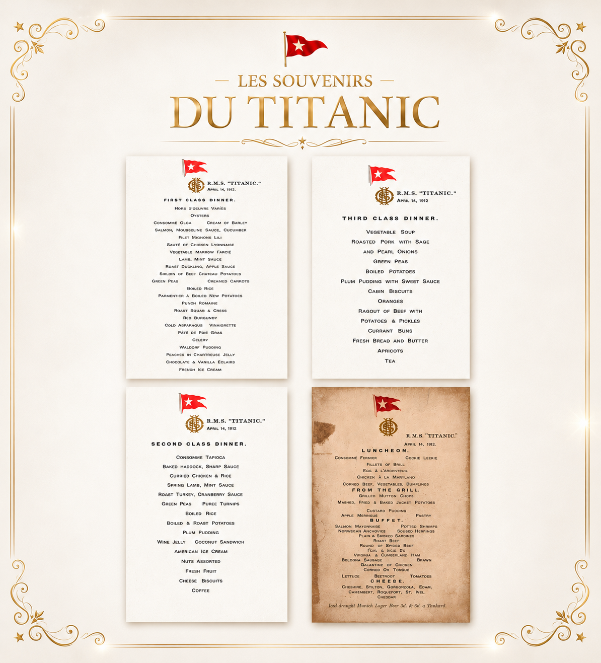 les souvenirs du titanic