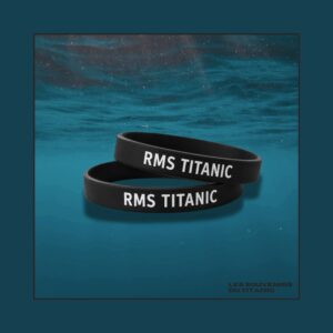 Lot 2 bracelets en silicone « RMS TITANIC »