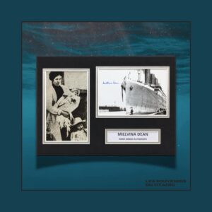 Autographe de Millvina Dean (survivante du Titanic)